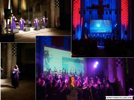 immagini relative ad alcuni concerti del Rejoicing Gospel Choir